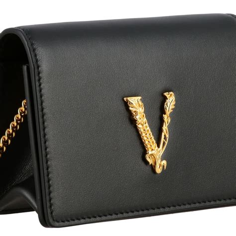 versace collection black bag|buy versace bag black.